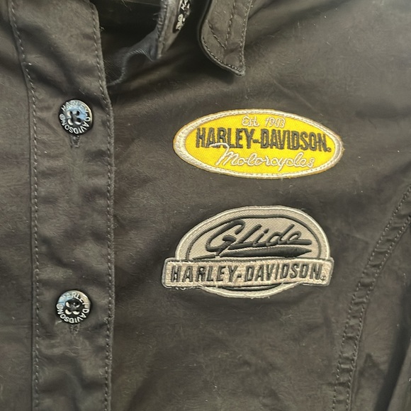 Harley Davidson short sleeve button down - Picture 3 of 7